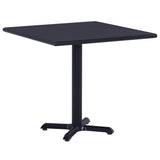 vidaXL Tuintafel 60x60x75 cm zwart