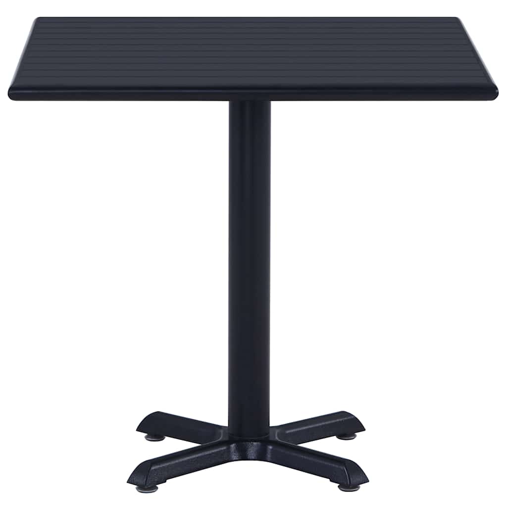 vidaXL Tuintafel 60x60x75 cm zwart