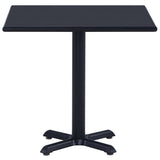 vidaXL Tuintafel 60x60x75 cm zwart