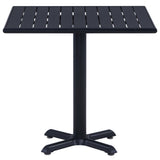 vidaXL Tuintafel 60x60x75 cm zwart