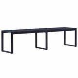 vidaXL Tuinbank 120,5 cm PS-plaat zwart