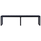vidaXL Tuinbank 120,5 cm PS-plaat zwart