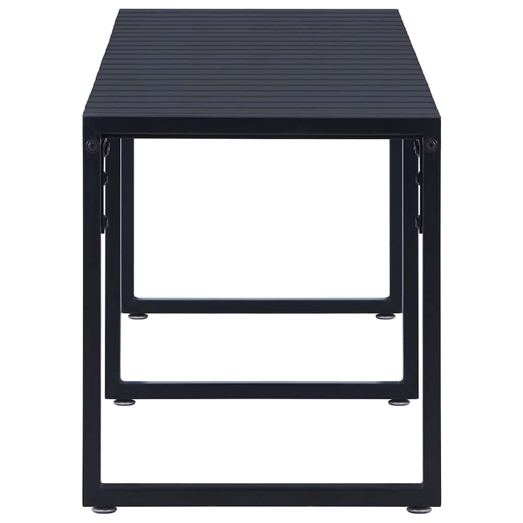 vidaXL Tuinbank 120,5 cm PS-plaat zwart