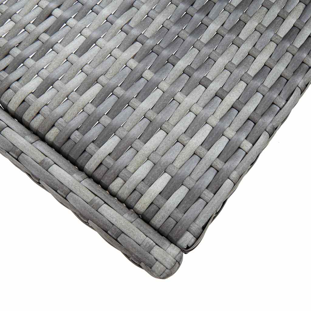 vidaXL 7-delige Tuinbarset met kussens poly rattan zwart