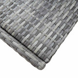 vidaXL 7-delige Tuinbarset met kussens poly rattan zwart