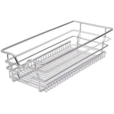 vidaXL Draadmanden uittrekbaar 2 st 45 cm zilverkleurig
