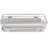 vidaXL Draadmanden uittrekbaar 2 st 45 cm zilverkleurig