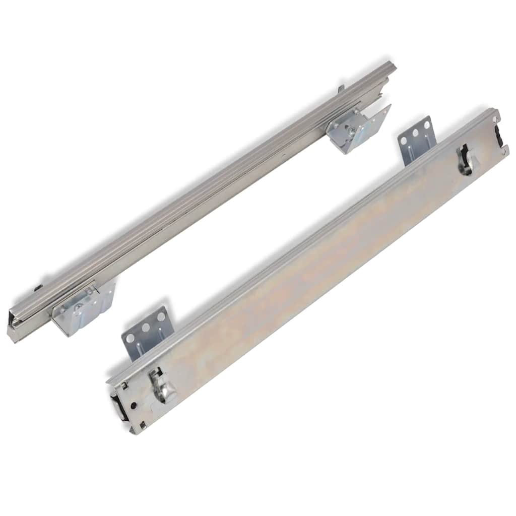 vidaXL Draadmanden uittrekbaar 2 st 45 cm zilverkleurig
