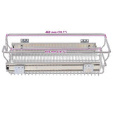 vidaXL Draadmanden uittrekbaar 2 st 45 cm zilverkleurig