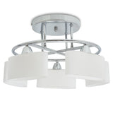 vidaXL Plafondlamp met ellips glazen kapjes (4 x E14)