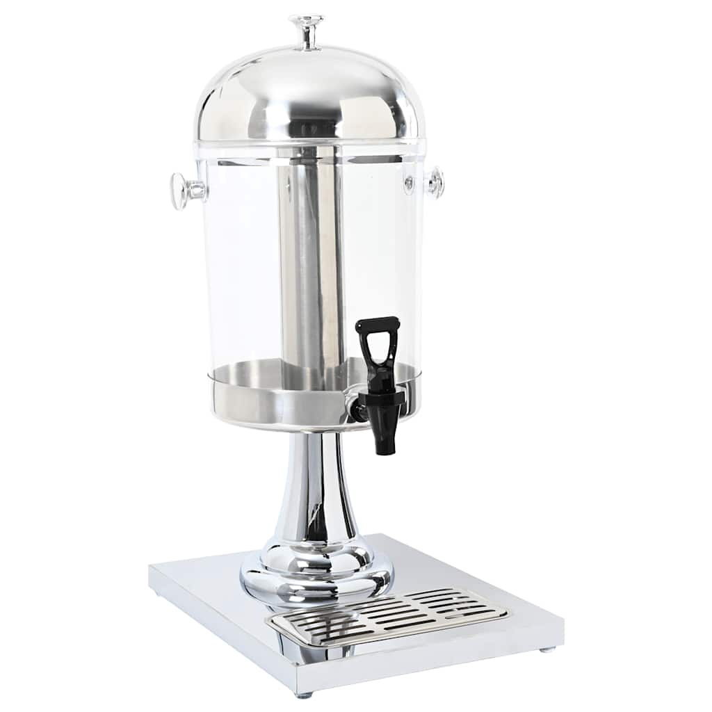 vidaXL Dubbele sapdispenser roestvrij staal 2x8 L