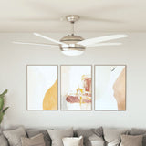 vidaXL Plafondventilator met lamp 82 cm lichtbruin