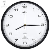 vidaXL Wandklok met quartz uurwerk radiogestuurd 31 cm wit