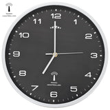 vidaXL Wandklok met quartz uurwerk radiogestuurd 31 cm wit
