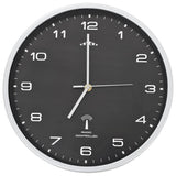 vidaXL Wandklok met quartz uurwerk radiogestuurd 31 cm wit