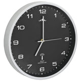 vidaXL Wandklok met quartz uurwerk radiogestuurd 31 cm wit