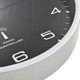 vidaXL Wandklok met quartz uurwerk radiogestuurd 31 cm wit