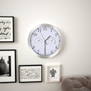 vidaXL Wandklok met quartz-mechanisme hygrometer thermometer 30 cm wit