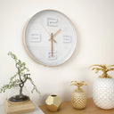 vidaXL Wall Clock Copper-Look 30 cm