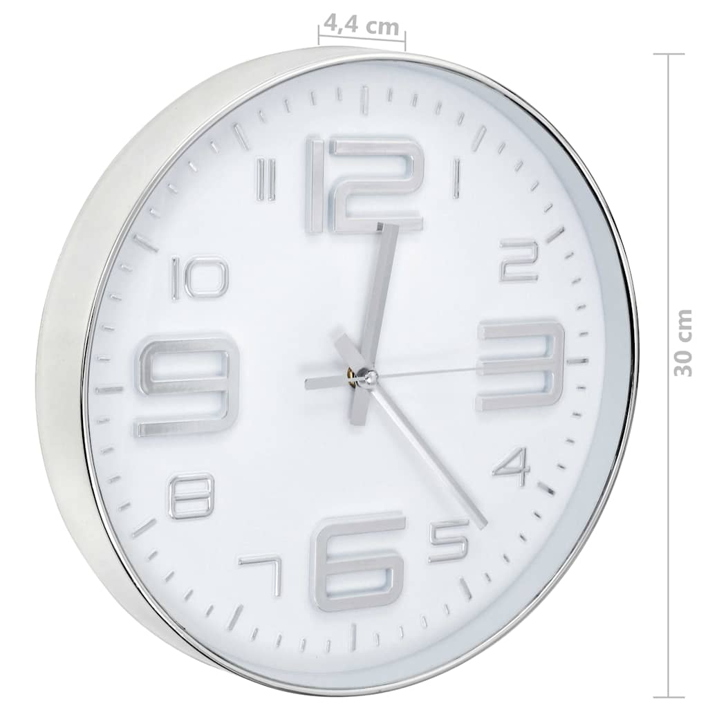vidaXL Wall Clock Copper-Look 30 cm