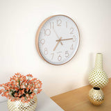 vidaXL Wall Clock Copper-Look 30 cm