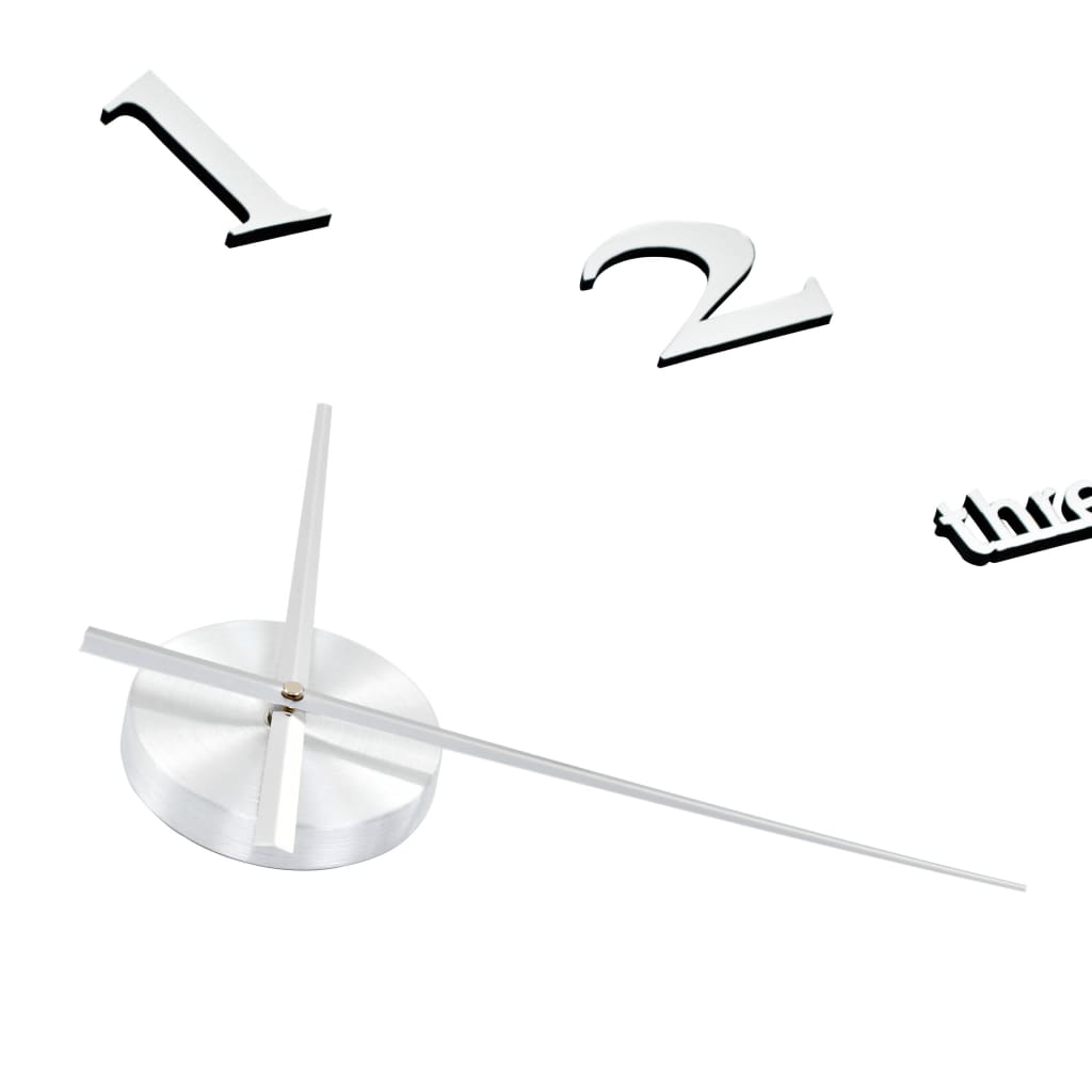 vidaXL 3D-wandklok 100 cm XXL modern zwart