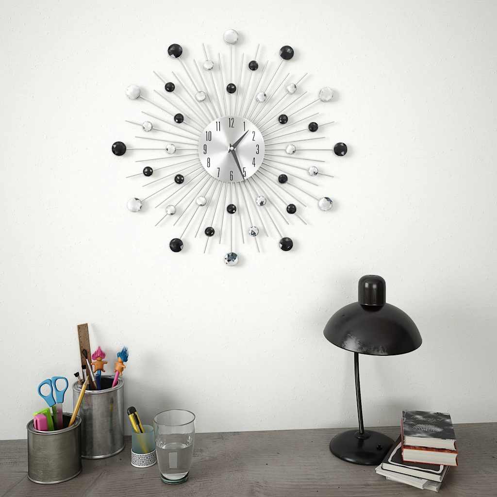vidaXL Wandklok met quartz-mechanisme 50 cm modern ontwerp