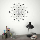 vidaXL Wandklok met quartz-mechanisme 50 cm modern ontwerp
