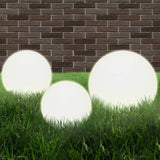 vidaXL 6-piece Round LED Ball Lamp Set 20/30/40 cm PMMA