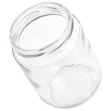 vidaXL Jampotten met wit met rode deksels 48 st 230 ml glas