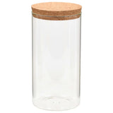vidaXL Storage Jars with Cork Lid 6 pcs 650 ml Glass