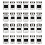 vidaXL Storage Jars with Stickers 12 pcs 300 ml