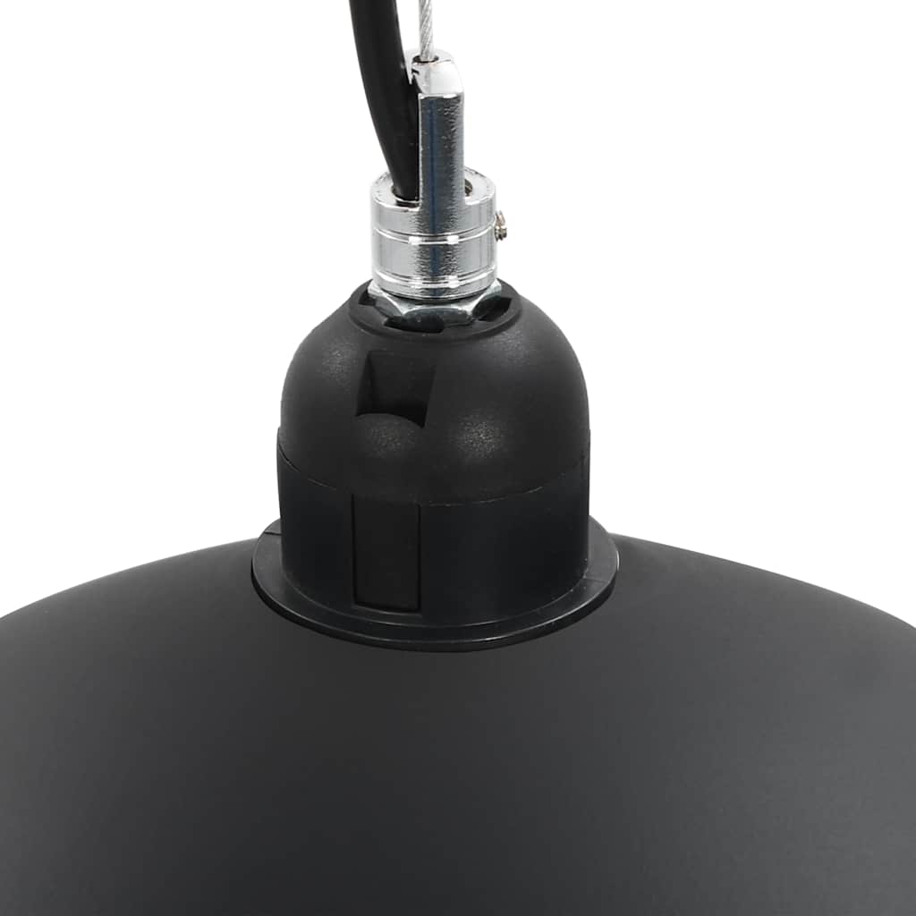 vidaXL Plafondlampen 2 st halfrond E27 40 cm zwart en goudkleurig