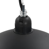 vidaXL Plafondlampen 2 st halfrond E27 40 cm zwart en goudkleurig
