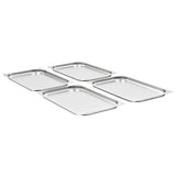 vidaXL Gastronormbakken 4 st GN 1/1 20 mm roestvrij staal
