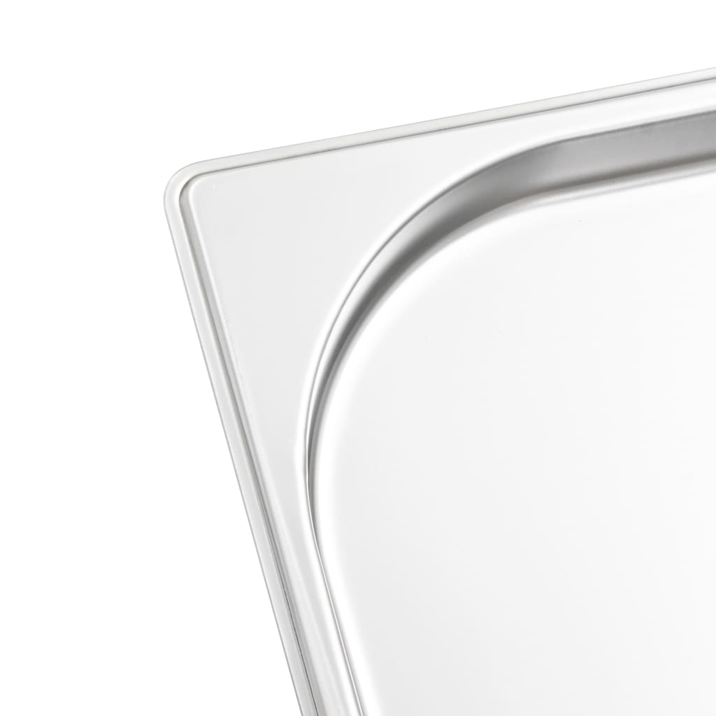 vidaXL Gastronormbakken 4 st GN 1/1 20 mm roestvrij staal