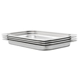 vidaXL Gastronormbakken 4 st GN 1/1 20 mm roestvrij staal