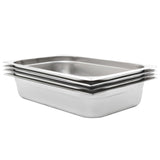 vidaXL Gastronormbakken 4 st GN 1/1 20 mm roestvrij staal