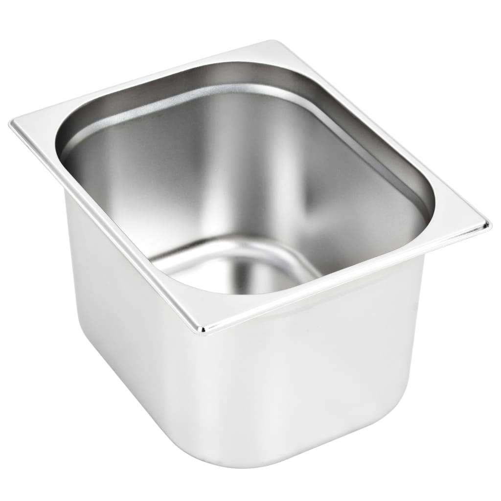 vidaXL Gastronormbakken 4 st GN 1/2 65 mm roestvrij staal
