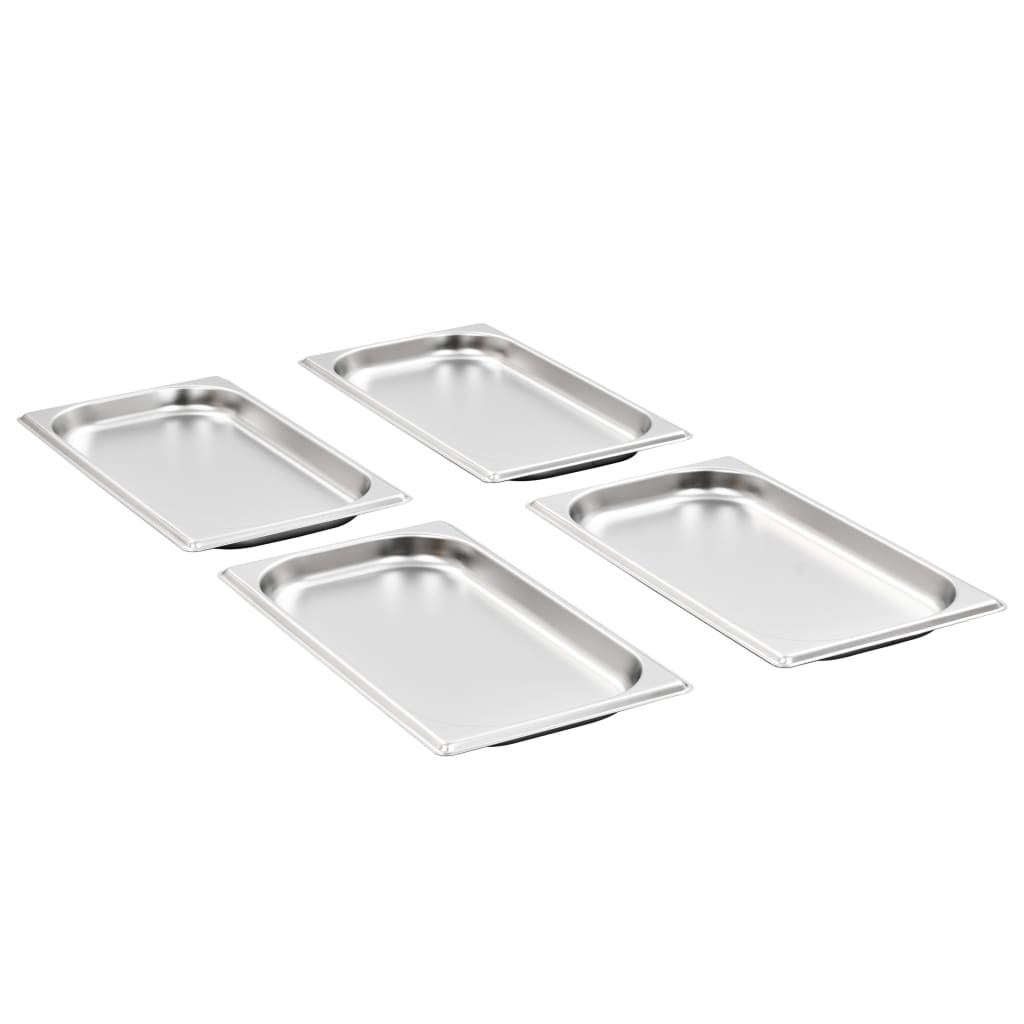 vidaXL Gastronormbakken 12 st GN 1/3 20 mm roestvrij staal