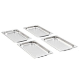vidaXL Gastronormbakken 12 st GN 1/3 20 mm roestvrij staal