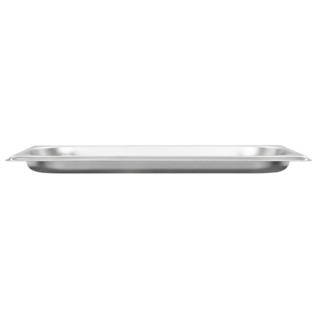 vidaXL Gastronormbakken 12 st GN 1/3 20 mm roestvrij staal