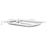 vidaXL Gastronormbakken 12 st GN 1/3 20 mm roestvrij staal