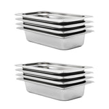 vidaXL Gastronormbakken 12 st GN 1/3 20 mm roestvrij staal