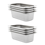 vidaXL Gastronormbakken 12 st GN 1/3 20 mm roestvrij staal
