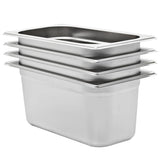 vidaXL Gastronormbakken 12 st GN 1/3 20 mm roestvrij staal