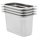 vidaXL Gastronormbakken 12 st GN 1/3 20 mm roestvrij staal