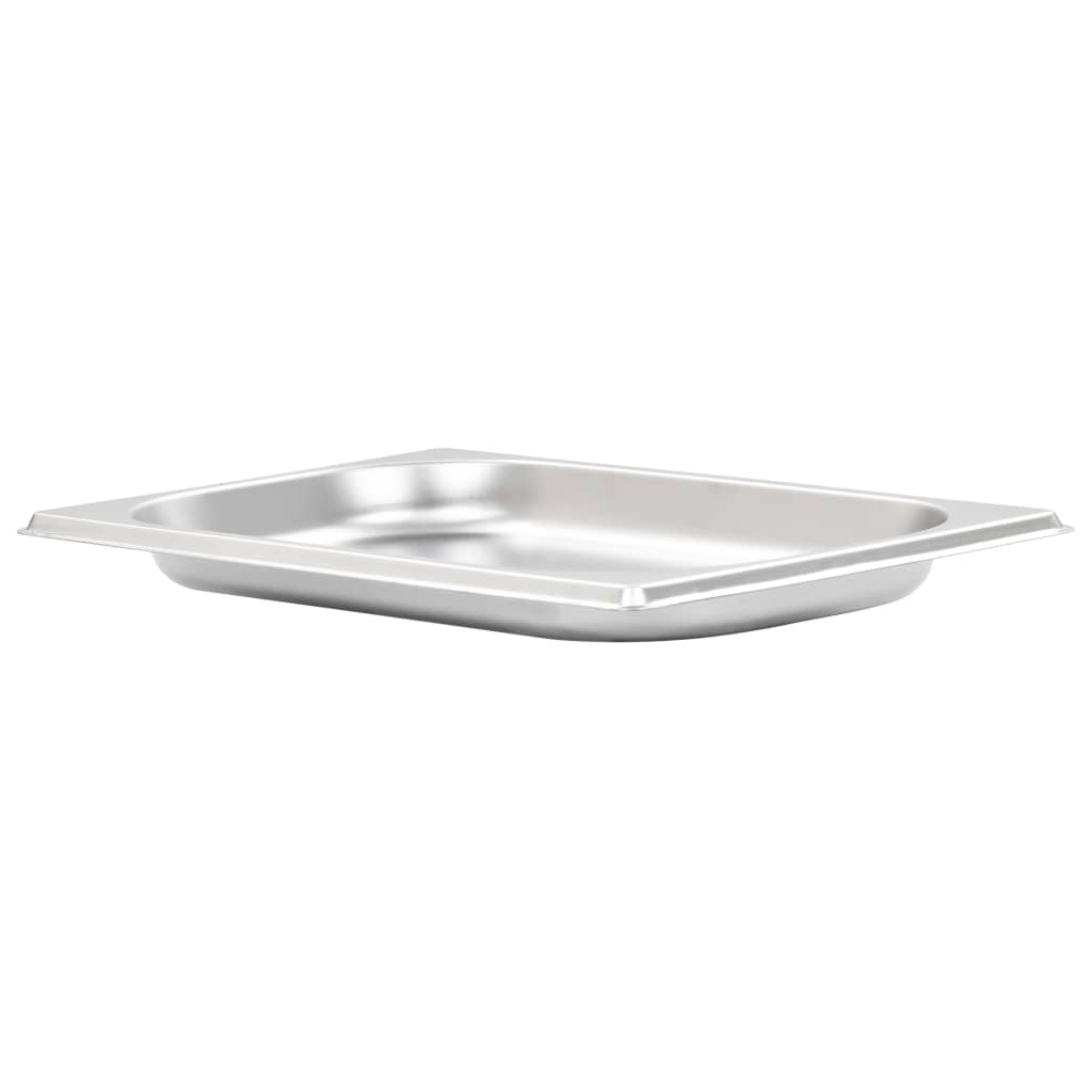 vidaXL Gastronormbakken 12 st GN 1/4 20 mm roestvrij staal