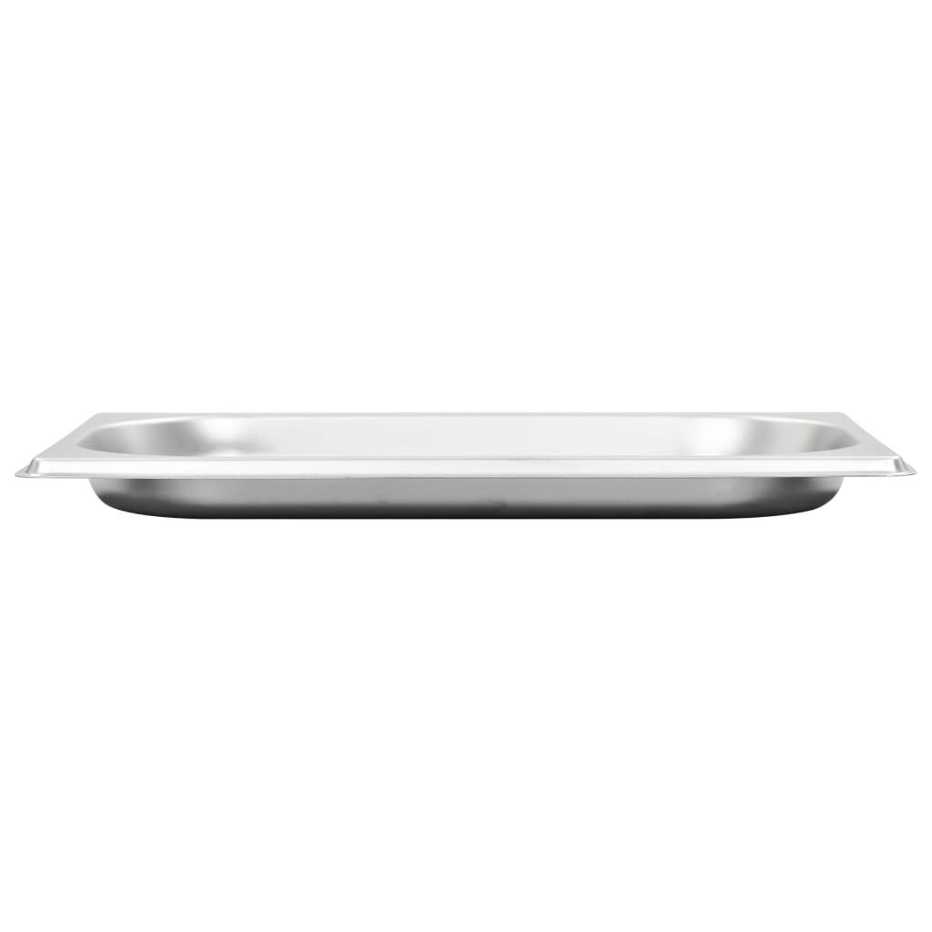 vidaXL Gastronormbakken 12 st GN 1/4 20 mm roestvrij staal