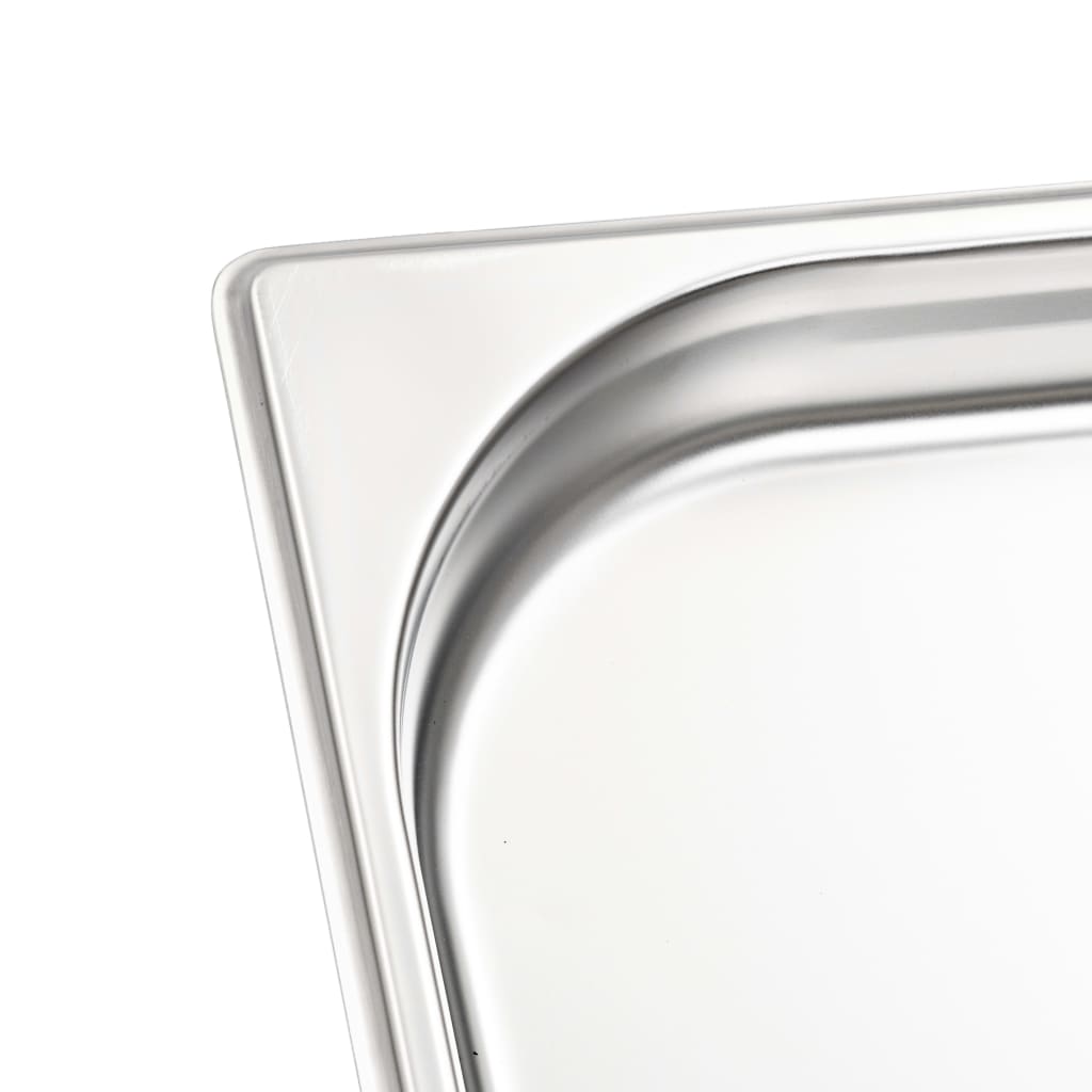 vidaXL Gastronormbakken 12 st GN 1/4 20 mm roestvrij staal